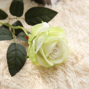 INUNION Real Touch Long Stem Artificial Roses Red Flannel Velvet Artificial Flower for Home Wedding Party Table Centerpieces - Product Image 3
