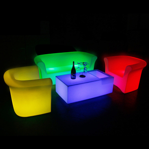 Canapé de salon moderne de luxe avec éclairage <span class=keywords><strong>LED</strong></span> à changement de couleur RGB 16 couleurs - Product Image 3