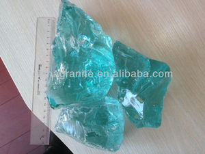 Natural slag ocean blue colored Glass Rock scenery - Product Image 5