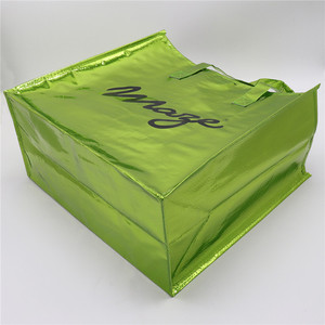 Khuyến Mại Bền <span class=keywords><strong>PP</strong></span> Dệt Mua Sắm Túi Biểu Tượng Tùy Chỉnh Thiết Kế Tái Sử Dụng Phong Cách Thời Trang Với Bộ Phim Nhôm Nhiều Lớp Giá Rẻ Giá - Product Image 4