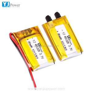 El Mejor Precio de china 4,8mm x 12mm x 20mm 3,7 V 80 mAh batería de polímero de litio con lipo celda única - Product Image 1