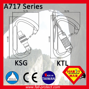 คาราไบเนอร์อลูมิเนียมแบบล็อคเร็ว 25KN ได้รับการรับรองมาตรฐาน CE & UIAA - Product Image 6