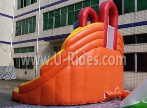Bán Buôn Thương Mại Cấp Inflatable Khô Và Ướt Trượt Nước Trượt Với Hồ Bơi Banzai Typhoon Twist Inflatable Trượt Nước - Product Image 4
