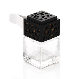Frasco difusor de perfume para ventilação de carro, garrafa de vidro quadrado com 8ml, aromaterapia, clipe de ventilação para carro, novo design - Product Image 3