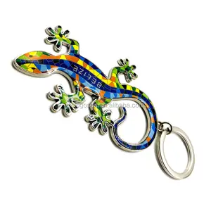 BSCI Factory Custom Animals Keyrings Metal Lion King Keychain Wild Animal Shaped Keychains For Zoo Theme Park