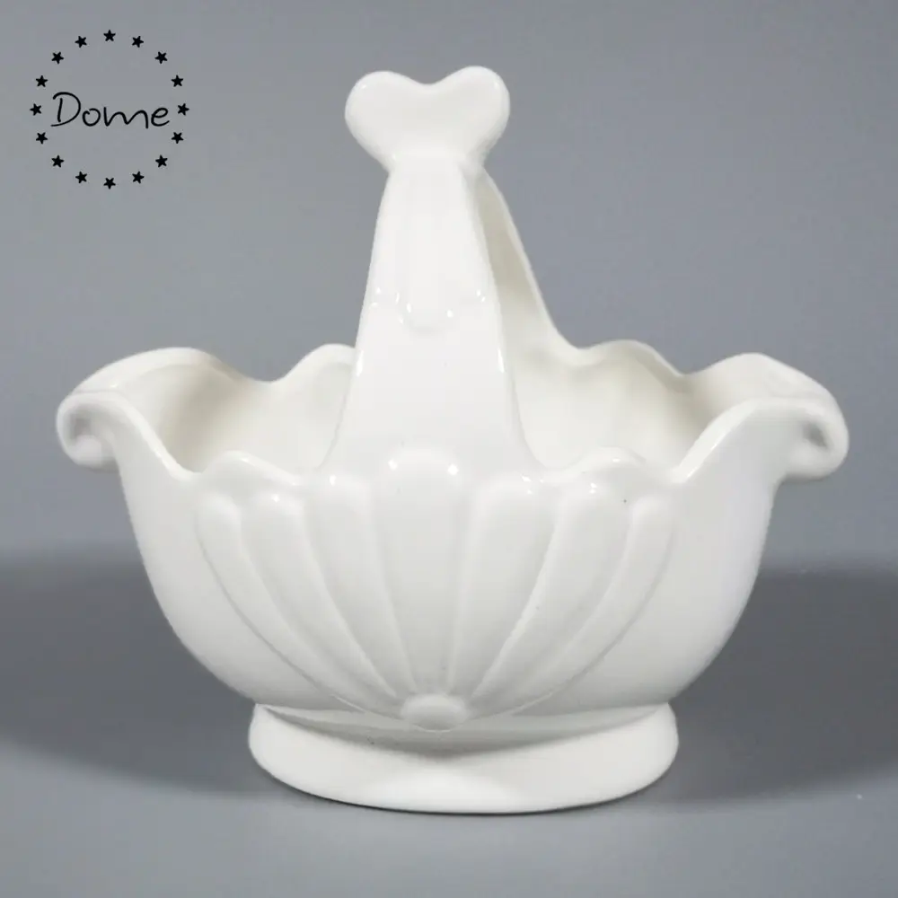 Chaozhou Mangkuk Buah Porselen Halus Keranjang Buah Keramik Putih