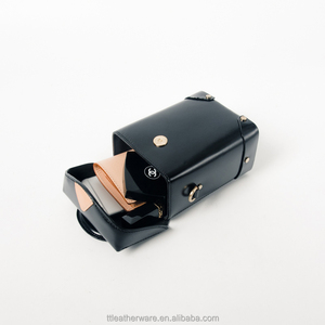 Bolso de cuero genuino para teléfono Mini Crossbody Bucket para mujer - Product Image 2