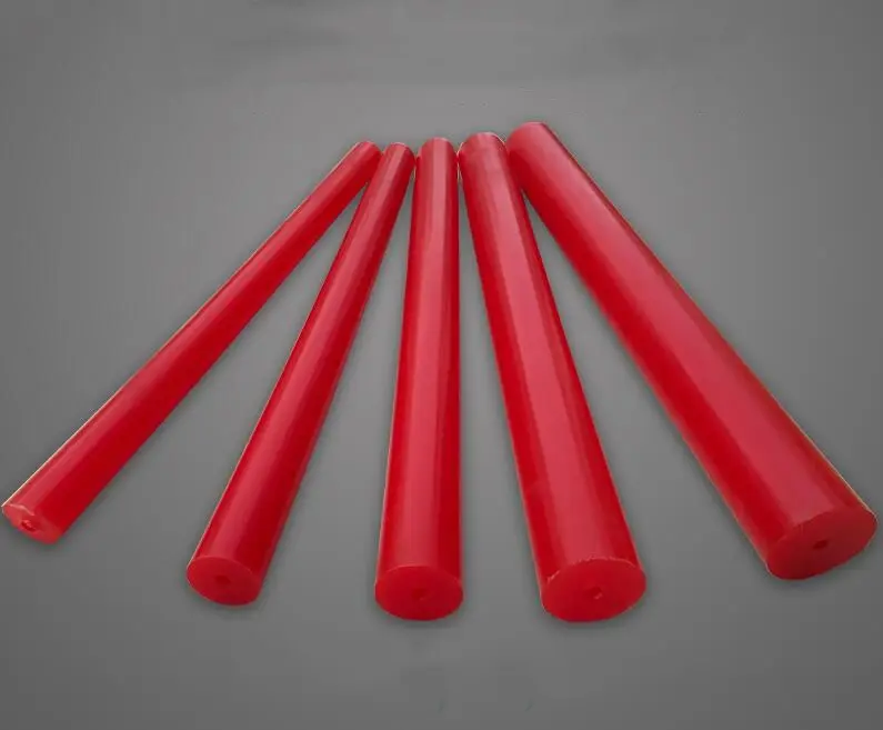 Màu Đỏ, Vàng, Xanh Lá Cây, Đen Polyurethane Rỗng Rod 30 ~ 95A Shore Độ Cứng PU Bar 20Mm ~ 150Mm Đường Kính