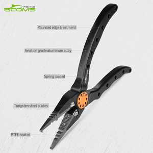 Pince à pêche en aluminium Booms Fishing X09 avec cordon et étui - Product Image 4
