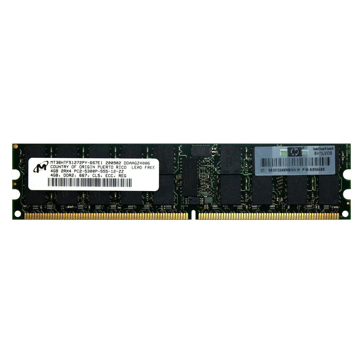 HPE AB566BX 4GB DDR2 PC2-5300R 667MHz ECC зарегистрированная Серверная Память RAM