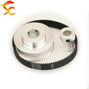 200-GT2-10mm,Timing Belt Pulley GT2 60 teeth 20 teeth Reduction 3:1/1:3 3D printer accessories belt width 10mm Bore 10&8mm