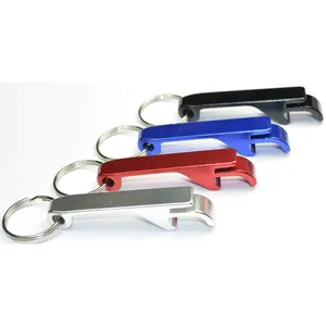 Keyring Cheap Customized Blank Metal Aluminum Beer Wine Bottle Opener