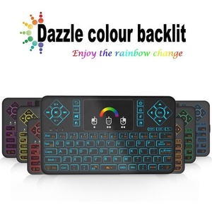 Q9 retroiluminado 2,4G teclado inalámbrico Mouse de aire con touchpad de google para google TV Android TV Box i8 teclado - Product Image 4
