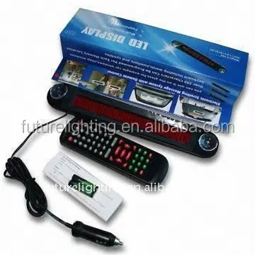 Shenzhen Hot Jual 7*40 Titik IR Remote Control Kecil Berjalan Pesan Text LED Display Papan