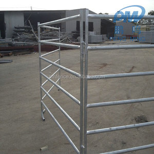 Veiligheidshek Paard Kurral Panelen Met Head Gate Zware Metalen Gepoedercoat Gebruikt Voor Veehouderij Schermen Goedkoop - Product Image 2