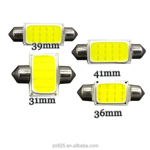 C5W LED 꽃줄 COB 12 칩 12 칩 31mm 36mm 39mm 41mm LED 자동차 인테리어 조명 램프 전구 돔 라이트 화이트 DC 12V