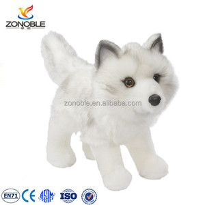 Fabbrica della cina bella fox peluche carino peluche volpe artica giocattolo farcito volpe bianca