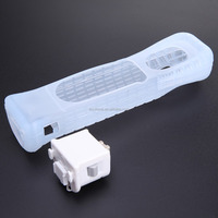 Télécommande sans fil Motion Plus MotionPlus Adaptateur Capteur pour Nintendo Wii Remote Controller Motion + étui en silicone