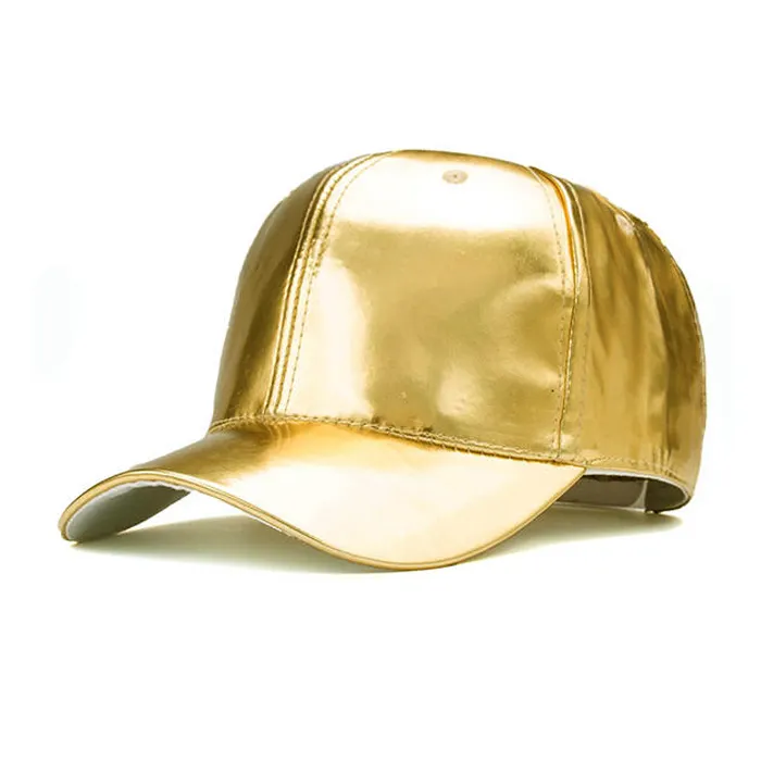 מותאם אישית היפ הופ אופנה עיצוב היפ הופ זהב מדינה יוניסקס מתכוונן היפ הופ שטוח ברים בייסבול שווי זהב כובע