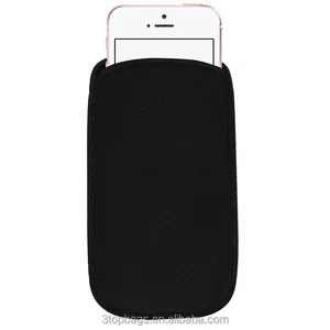 Đen sốc hấp thụ bằng chứng mềm Neoprene điện thoại thông minh Điện thoại di động Túi điện thoại di động Pouch phụ nữ