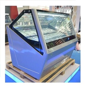 Vitrine <span class=keywords><strong>Réfrigérée</strong></span> pour Gelato et Crèmes Glacées R404a, Couleur Personnalisable, Offre Spéciale - Product Image 1