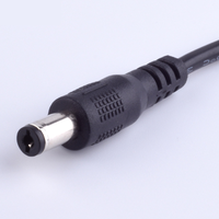 Bxon 1M 2A USB 2,0 a 5,5mm/2,5mm de 5 voltios de barril DC Jack Cable de alimentación