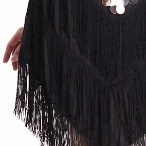 Bestdance Ladies <span class=keywords><strong>Night</strong></span> <span class=keywords><strong>Club</strong></span> Cocktail Party Robe à franges à paillettes de danse latine et de salon 4 couleurs - Product Image 6