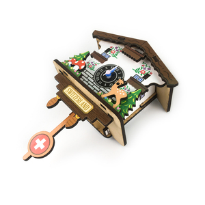 DIY del <span class=keywords><strong>reloj</strong></span> <span class=keywords><strong>de</strong></span> <span class=keywords><strong>pared</strong></span> para decoración <span class=keywords><strong>suizo</strong></span> <span class=keywords><strong>reloj</strong></span> <span class=keywords><strong>de</strong></span> cuco con autoswinging péndulo 3D rompecabezas <span class=keywords><strong>de</strong></span> madera <span class=keywords><strong>de</strong></span> regalo y juguete mejora - Product Image 3