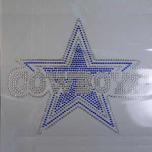 Aprise - Transfert de strass thermocollant personnalisé Cowboys Diva Star - Product Image 1
