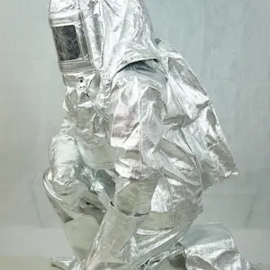 एन लौ retardant फायर फाइटर अग्निशमन फायरमैन सुरक्षा गर्मी प्रतिरोधी विरोधी विकिरण एल्यूमीनियम निकटता सूट का कपड़ा