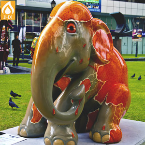 Estatua de elefante realista grande, escultura de animales, Material de resina para jardín interior y exterior, decoración del hogar - Product Image 3