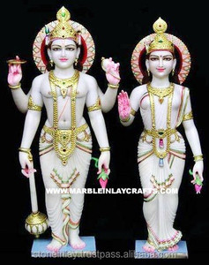 Marble Laxmi Vishnu Statue Unique Marble Laxmi Narayan Ji Idols - Product Image 1