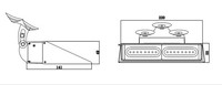 12V 24V vehículo de emergencia Led advertencia montaje en superficie luz estroboscópica