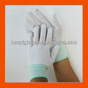 Caliber 13 lint free White no needlework de nylon gloves - Product Image 1