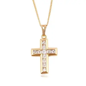 32427 New products fashion pendant necklace gold pendant design men cross pendant