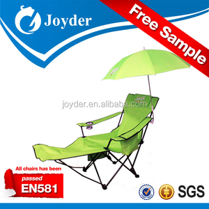 Climatizada ligero al aire libre tumbona de playa portátil plegable silla reclinable con reposapiés <span class=keywords><strong>y</strong></span> paraguas - Product Image 2