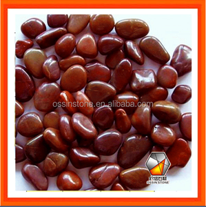 Ciottoli e Sassi di Pietra Naturale di <span class=keywords><strong>Fiume</strong></span> in Colore Rosso - Product Image 1