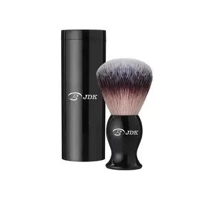 Bán Buôn Tùy Chỉnh Màu Đen Men Beard Vegan Tổng Hợp Cạo Brush Với Travel Ống