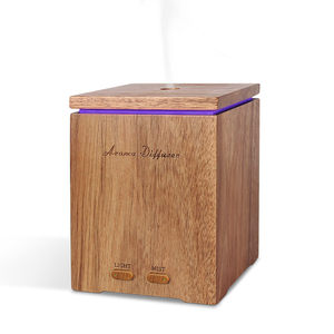 Classic Home Apparaten Elektrische Essentiële Olie Diffuser Ultrasone Geur Aroma Diffuser Met Acacia Hout - Product Image 1