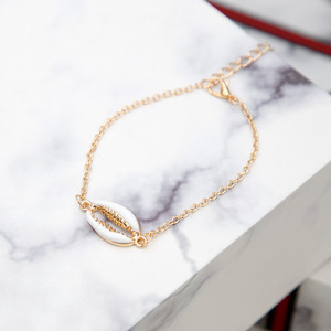 Artilady <strong>Shell</strong> <strong>Bracelets</strong> Alloy <strong>Shell</strong> Gold Chain <strong>Bracelets</strong> for Women Gift - Product Image 2