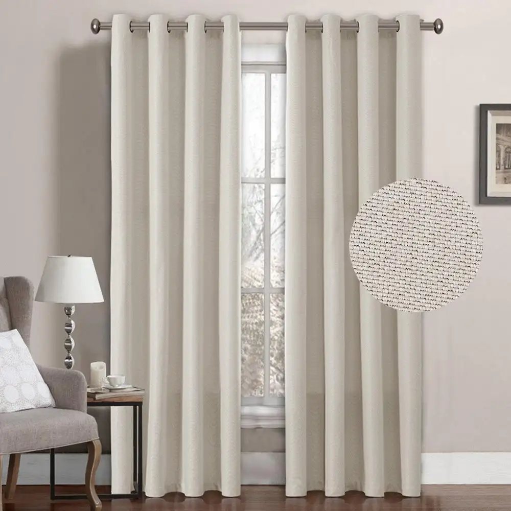 Fabric Curtains Soft Touch Faux Linen Fabric 100% Polyester Good Quality Curtain Linen Fabric