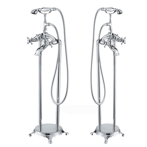 Chapado en oro <span class=keywords><strong>de</strong></span> lujo independiente <span class=keywords><strong>de</strong></span> teléfono clásico grifo <span class=keywords><strong>de</strong></span> la <span class=keywords><strong>bañera</strong></span> - Product Image 5