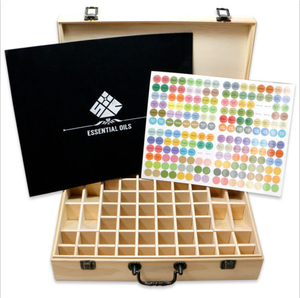 BSCI kim loại xử lý thông lớn bằng gỗ 68 khe Doterra youngliving tinh dầu lưu trữ lưu niệm Hộp quà tặng - Product Image 5