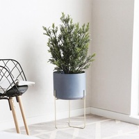 Support de rangement empilable en métal pour pots de fleurs et vases, idéal pour la décoration intérieure et extérieure, garantie 3 ans
