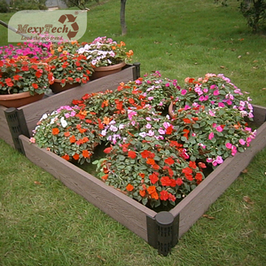 MexyTech eco amigable wpc al Aire Libre Verde flor planta decorativa plantador caja park - Product Image 2