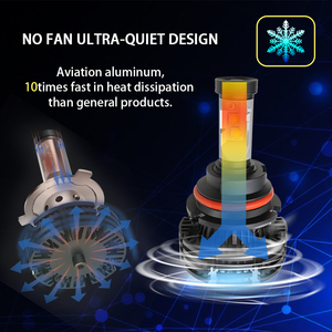 X4 Led h7 פנס, צבע כפול מפענח Canbus led פנס h1 H4 אוטומטי fanless X4 - Product Image 6