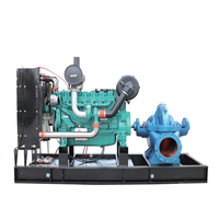 Tête de pompe à eau pour moteur diesel : Débit de 50 m : Débit de 100 m³/h Moteur diesel 4 cylindres. Diamètre d'entrée de la pompe : 125 mm Diamètre de sortie de la pompe : 100 mm