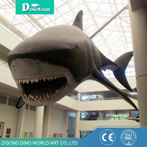 Dinoworld oem customized dinoworld well treated steel frame show low price animatronic shark for sale