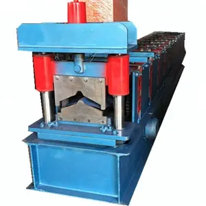 Metal roof ridge and valley flashing roll forming machine