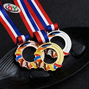 เหรียญโลหะสังกะสีอัลลอยด์เปล่าสำหรับ3D วิ่งมาราธอน taekwondo ออกแบบได้ตามที่ต้องการ